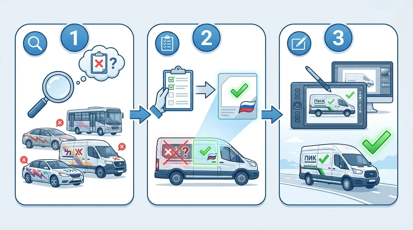 Автобрендинг и 168-ФЗ: требования к оклейке транспорта
